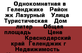 Однокомнатная в Геленджике › Район ­ жк Лазурный › Улица ­ Туристическая › Дом ­ 3 литер 2 › Общая площадь ­ 53 › Цена ­ 4 900 000 - Краснодарский край, Геленджик г. Недвижимость » Квартиры продажа   . Краснодарский край,Геленджик г.